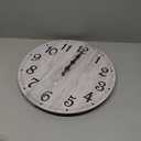 HYLANDA Wall Clock 14 Inch, Gray Wall Clocks Battery Operated Silent Non Ticking, Vintage Rustic Wooden Clocks Decorative for Kitchen Bathroom, Living Room, Bedrooms, Dining Room, Office (14") (C-grey Retro)