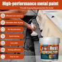 Ultra 2-in-1 Rust Converter & Metal Paint, 140 oz Rust Reformer & Metal Primer, rust remover for metal, Stops Rust & Corrosion, rust inhibitor for Automotive, Marine, Tools & Steel Surfaces – Black (EXP 08/07/26)