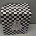 Porlien Checker Porcelain Flower Vase Home Decor Set of 2 with 5.5' High and 8' High Small Indoor Flower Bottles