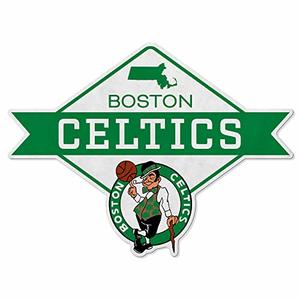 Rico Industries NBA Boston Celtics Diamond Shape Cut Pennant - Home and Living Room Décor - Soft Felt EZ to Hang