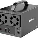 MAIWO USB-C 4 Bay HDD RAID Enclosure for 2.5" 3.5" SATA Drive with Cooling Fan, USB A-C 3.1 & C-C Cable Included, Supports Raid Normal,0,3,5,1/10,Clone/Large(jbod) & 96TB Capacity, DAS(NOT NAS)