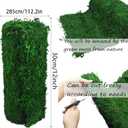 Moss Table Runner Preserved Dried Green Moss Roll for Crafts Fairy Gardens Wedding Woodland Decor 12" x 112" Table Decoration Grass Wall 30x285cm