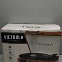 Victrola Journey Bluetooth Portable Suitcase Record Player  with Built-in Speakers, 3 Speed Vinyl Record Player, RCA Out, Headphone Jack (Brown)