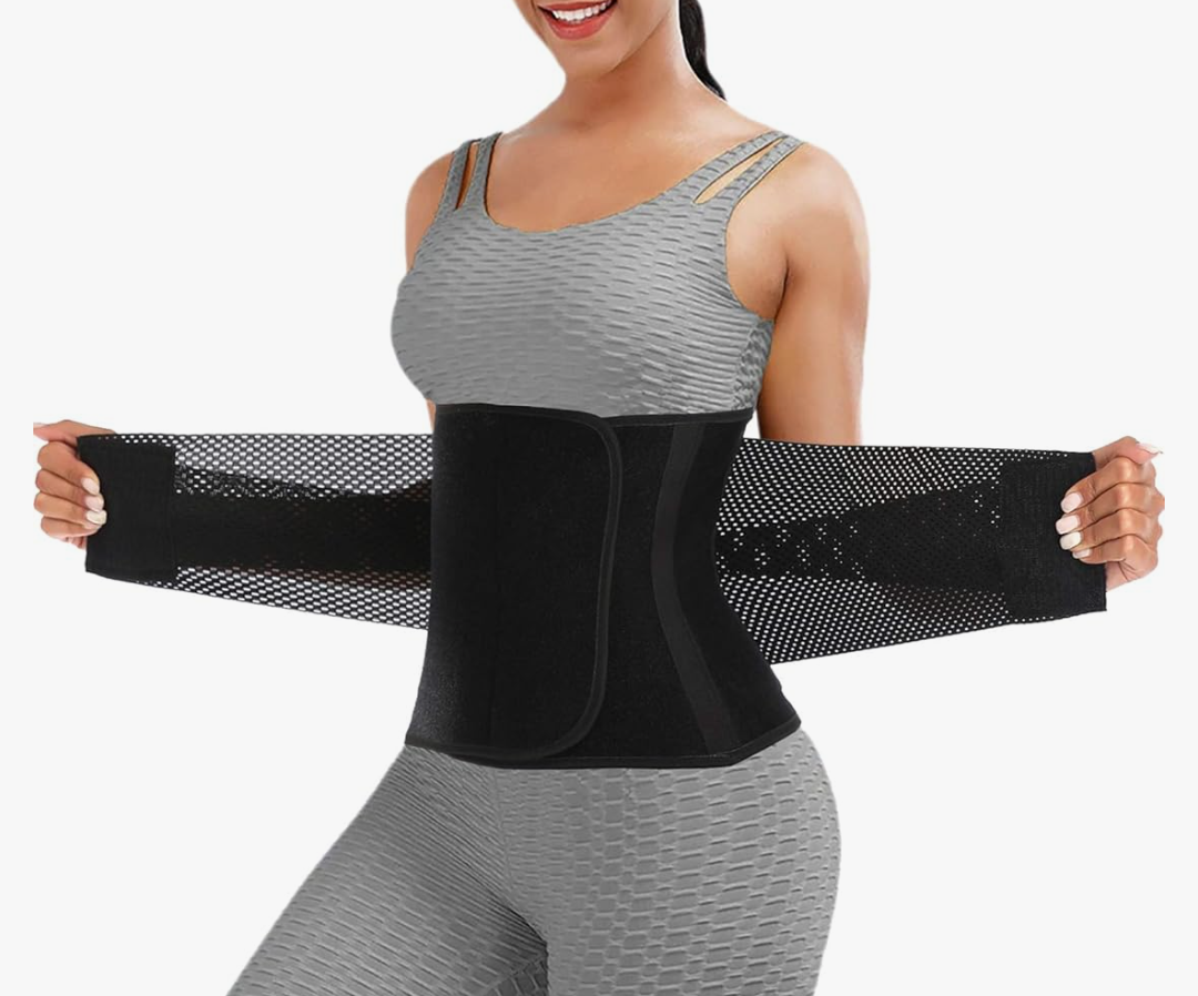 ChongErfei Waist Trainer Belt for Women Man - Waist Trimmer Ab Belt - Tummy Control Body Shaper M