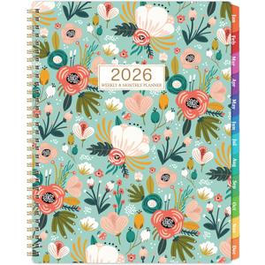 2026 Planner - 2026 Planner Weekly and Monthly, Jan.2026-Dec.2026, 8.5''x11'', Large Daily Blocks to Write, Weekly Monthly Planners with Colorful Tabs, Inner Pocket