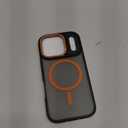 Magnetic 3 in 1 for iPhone 17 Pro Case, [Omni-Directional Protection] with 1x Screen Protector + 1x Camera Cover, [Seamless Work with Magsafe] Shockproof Slim Thin Case for iPhone 17 Pro Cosmic Orange