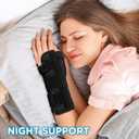 NEENCA Carpal Tunnel Wrist Brace with Thumb Support, Medical Grade Night Support Thumb Spica Splint for Arthritis, Tendonitis & De Quervains ((XL/XXL/XXXL, Left Hand))