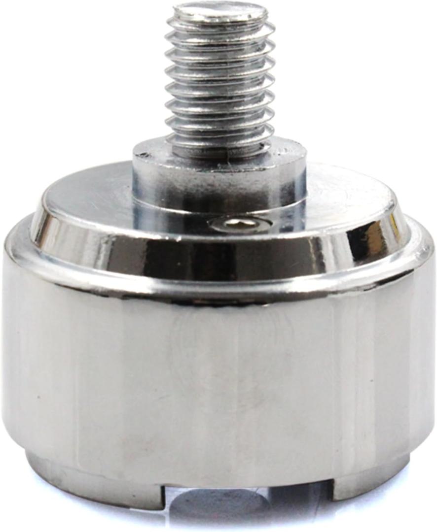1/2"-13 Thread-On Shift Knob Chrome Mounting Adapter Compatible with Eaton Fuller Style 13/15/18 Shifter
