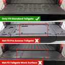LASFIT Tailgate Mat for Ford F-150(Not for Work Surface or Pro Access Tailgate) 2021-2026 F150 Standard Tailgate Truck Liner All Weather Protector TPE Durable Tailgate Cover