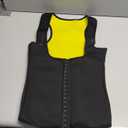 Sweat Waist Trainer Girdle Workout Sauna Tank Top Vest for Women Weight Loss Exercise, Double Tummy Slimmer (Black, M)
