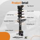 maXpeedingrods AWD Rear Strut for Toyota Highlander 3.3L Base 2004-2007 Lexus RX330 2004-2006 RX350 2007, 172216 172215 Shock Absorbers Struts with Coil Spring Assembly, 2Pcs