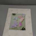 3D Hanging Butterfly Decorations, Butterfly Birthday Party Decorations, 4 Pcs Crepe Paper Butterfly Hanging Decorations for Girls, Women, Flower Garden Party Decorations (Purple Green)