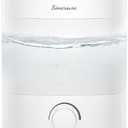 SimerSure Top Fill Humidifier, 2L Water Tank for Bedroom, 28H Long Lasting White Air Humidifier for Large Room, Ultra Quiet 25dB Cool Mist for Baby, Plants, Office, Easy to Clean & Fill