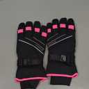 MOREOK Waterproof & Windproof -30F Winter Gloves for Men/Women, 3M Thinsulate Thermal Gloves Touch Screen Warm Gloves for Skiing,Cycling,Motorcycle,Running (X-Small, Pink)