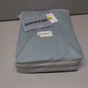 Bidtakay Large Storage Baskets for Shelves 3 Pack 16x11.8x11.8 Inch Storage Bins for Organizing Fabric Storage Cubes for Closet Clothes Basket Laundry-White&Teal