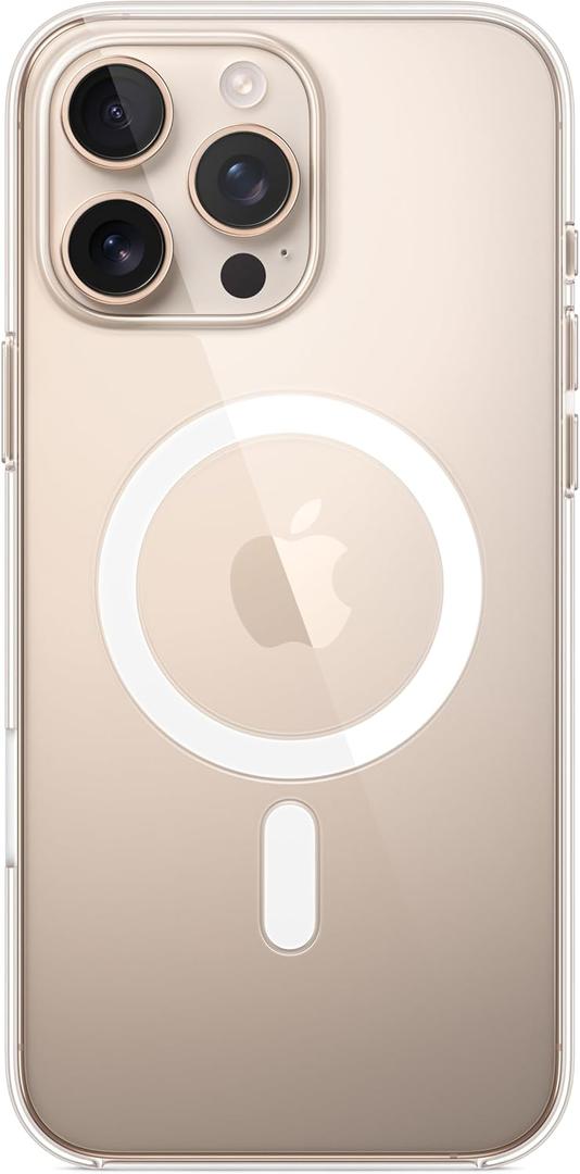 Apple iPhone 16 Pro Max Clear Case with MagSafe and Camera Control: Lightweight Phone Case, Wireless Charging Compatible, Smooth Glossy Finish