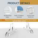 Acrylic Poster Board Stand Holder,8 Pcs Foam Board Stands For Display Table Top Sign Menu,Double-Sided Desktop Flyer Holder For Picture Paper Frame Home Office Restaurants Store Retail Show Fai