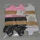 Womens Athletic Running Ankle Socks 6 Pairs - Comfortable Crew and Cushioned Low Cut Socks (Black Blue Orange Pink Green White)