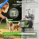 Sprinkler Timer Water Hose Timer - Programmable Digital Irrigation Outdoor Waterproof with Rain Delay, Manual, Automatic Watering System for Yard, Lawn, and Garden Hose Brass Inlet 1 Outlet