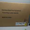 3-Step Swimming Pool Ladder for Inground Pools, 1.65" Pipe Diameter