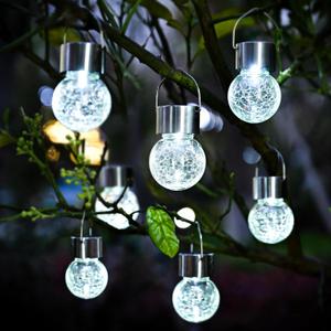 Solpex 12 Pack Hanging Solar Lights Outdoor,Solar Outdoor Lights Decorative, Solar Powered Waterproof Lights, Hanging Globe Light for Garden, Yard, Patio, Lawn, Flower Bed(Cold White)