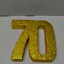 70th Birthday Decorations for Men and Women,70th Anniversary Decorations,Glod Glitter Number 70 Birthday Centerpieces for Table Decorations,Number 70 Table Topper Decor
