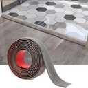 Art3d Self Adhesive Vinyl Strip for Joining Floor Gaps, Carpet Thresholds - 10 FT, 1.57in, Gray