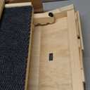 Dog Ramp for Bed with Rails, 64" Long Foldable Pet Ramp for Small Large Dogs, Dog Ramps for High Beds with Safety Side Railng, 6 Adjustable Heights 24" to 30" Up to 220LBS (Gray, 64" X 17inch), Grey