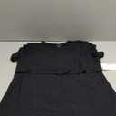 Motherhood Maternity Womens Short Sleeve Crew Neck Nursing Tee Shirt for Breastfeeding with Easy Access (Large,Black)