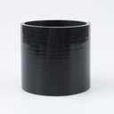 ID 3" (76mm), Straight Coupler, Length 3" (76mm), 3-Ply Reinforced, Universal Automotive Pure Silicone Hose, Black