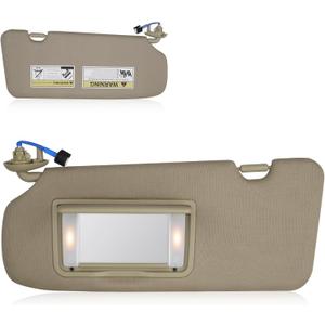Sun Visor for Honda CRV 2017-2022, Left Driver Side Beige SunVisor Replacement 83280TLAA12ZB