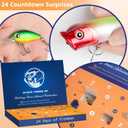 Fishing Advent Calendar 2025 Adult Fishing Advent Calendar Fishing Gifts For Men Teens Boys 24 Days Christmas Countdown Calendar Fishing Tackle Lures Gifts For Men