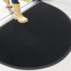 OLANLY Half Circle Front Door Mat 47x34, Waterproof Heavy-Duty Doormat