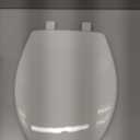 Bemis 7300SLEC Slow Close Toilet Seat, Easy Clean Hinges and Durable Plastic Seat, Made in USA, Elongated, White