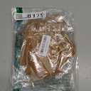 Talyrao 12 Pcs Christmas Velvet Bows 6 x 6 Inch Xmas Velvet Ribbon Bows Vintage Christmas Twist Tie Bows for Christmas Home Garland Wreath Gift Wrapping Decorations (Khaki, Width of 1.57")