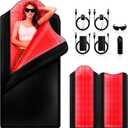 INTEO Dual Red Light Therapy Mat Full Body, 74'' x 34'' Whole Infrared Light Therapy 3 Modes Intensity Red Light with 9 Timing Function, 660nm 850nm Home Red Light Blanket for Body Skin Muscle Joint