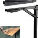 Wallmaster 24inch Folding Shelf Brackets Garage Heavy Duty Steel Max Load 500lb Floating Wall Mounted Collapsible Shelf Bracket Space Saving (Pack of 2, No Board)