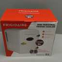 Frigidaire Retro Mini Personal Fridge Cooler, Holds up to 9 Cans, Portable for Car, Office, Bedroom, Dorm Room, or Cabin, Includes 110V AC and 12V DC cords - White Gold (Special Edition Color)