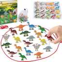 Dinochez Dinosaur Chess Game Set 2026, 20 Pcs Dinosaur Stones & Storage Bag, Strategy Board Games Easter Basket Stuffers Easter Gifts Family Games Night