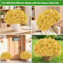 22 Bundles Artificial Flowers Outdoor, Faux Flowers UV Resistant with Plastic Plants, Faux Silk Flowers for Outdoors Outside Front Porch Hanging Planter Window Box Garden Decoration