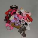 36PCS 2 Inches Baby Girls Hair Bows Ties Mini Boutique Elastic Hair Rubber Ribbon Hair Band Accessories for Kids Toddlers Infants (1-40 PCS - Dark color set)