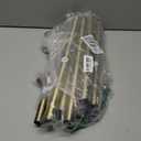 Brushed Brass M10 Threaded Extension Rod for Pendant Light, Island Lighting, Chandeliers,Lighting Fixture downrods & Stems,12 Inches 11.4mm OD (0.449) x 300mm L (11.81)