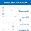 Hammermill Printer Paper, Premium Inkjet & Laser Paper 24 Lb, 8.5 x 11-1 Ream (500 Sheets) - 97 Bright, Made in the USA, 166140R