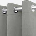 White Classic Blackout Curtains for Bedroom, Pack of 2 Window Hanging Panels 63 inch Long Blind Off Grommet Curtains, Thick Black Out Window Screen, No Light Drapes (42 x 63 inch, Silver)