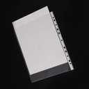 Clear Sheet Protectors, 100 Pieces per Set, Size 235mm x 305mm (9.25in × 12in), 11-Hole Punched for Ring Binders, Document Storage