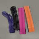 8 Pieces Sweatbands Non Slip Headbands Stretchy Running Sports Sweatbands Workout Headband Grip Silicone Yoga Hair Band Elastic Exercise Hair Wrap for Women Men