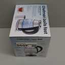 CHEFMAN Electric Kettle - 1.2L 1500W Hot Water Tea Pot with Infuser, BPA Free, Auto Shut Off, Boil-Dry Protection, Removable Lid, LED Light, Cordless Glass Electric Tea Kettle  Stainless Steel