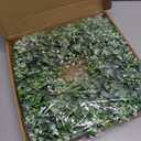 Betylifoy Boxwood Wreath for Front Door 20" Artificial Eucalyptus Leaves Wreaths Fake Greenery Outdoor Wreath Summer Door Wreaths for Porch Window Wall Farmhouse Hanging Decor