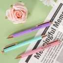 WY WENYUAN Thank You Gifts for Women, Fancy Pen Set for Women, Retractable & Quick-Drying - Perfect Teacher Pens, Employee Appreciation Gifts & Office Supplies (Black Ink, Medium/Fine Point)