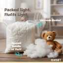 Olikraft 16oz/1lb Polyester Fiberfill Stuffing | Pillow Stuffing for Stuffed Animals, Cotton Filling for Couch Pillows, Pillow Filler, Crafts, Cushion, Coop, Amigurumi (Vacuum Packed)